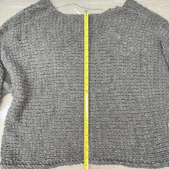 FREE PEOPLE Black Dolphin Bay V-neck Cozy Comfy Sweater Medium NWT - Picture 11 of 11